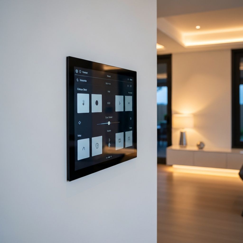 Smart home automation panel and control system